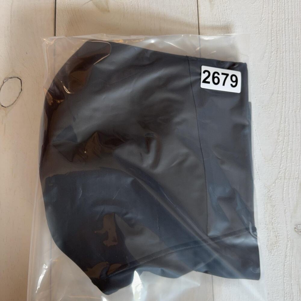 Lululemon Sports Bra Womens Large Black Crossback Longline Stretch Logo Yoga - Picture 7 of 7